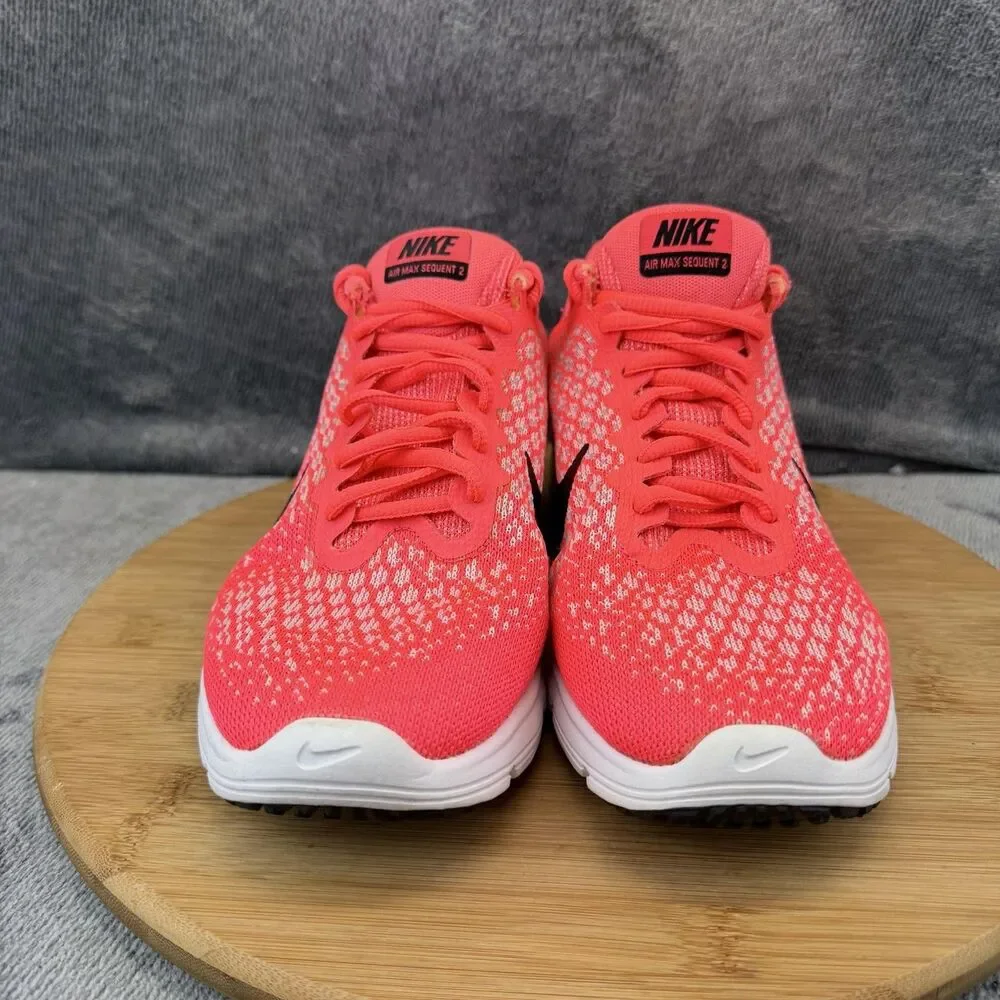 Nike Air Max Sequent 2 Shoes Womens Size 8.5 Pink Running Sneakers 852465-600